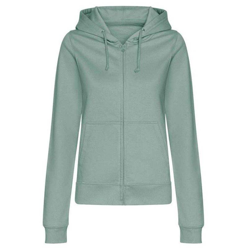 Hoodie Mit Durchgehendem Reißverschluss Damen Grün XL von AWDis