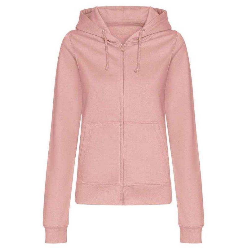 Hoodie Mit Durchgehendem Reißverschluss Damen Pink XXL von AWDis