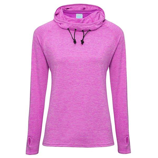 Just Cool Girlie Cowl Baselayer Top Damen Himbeere L von AWDis