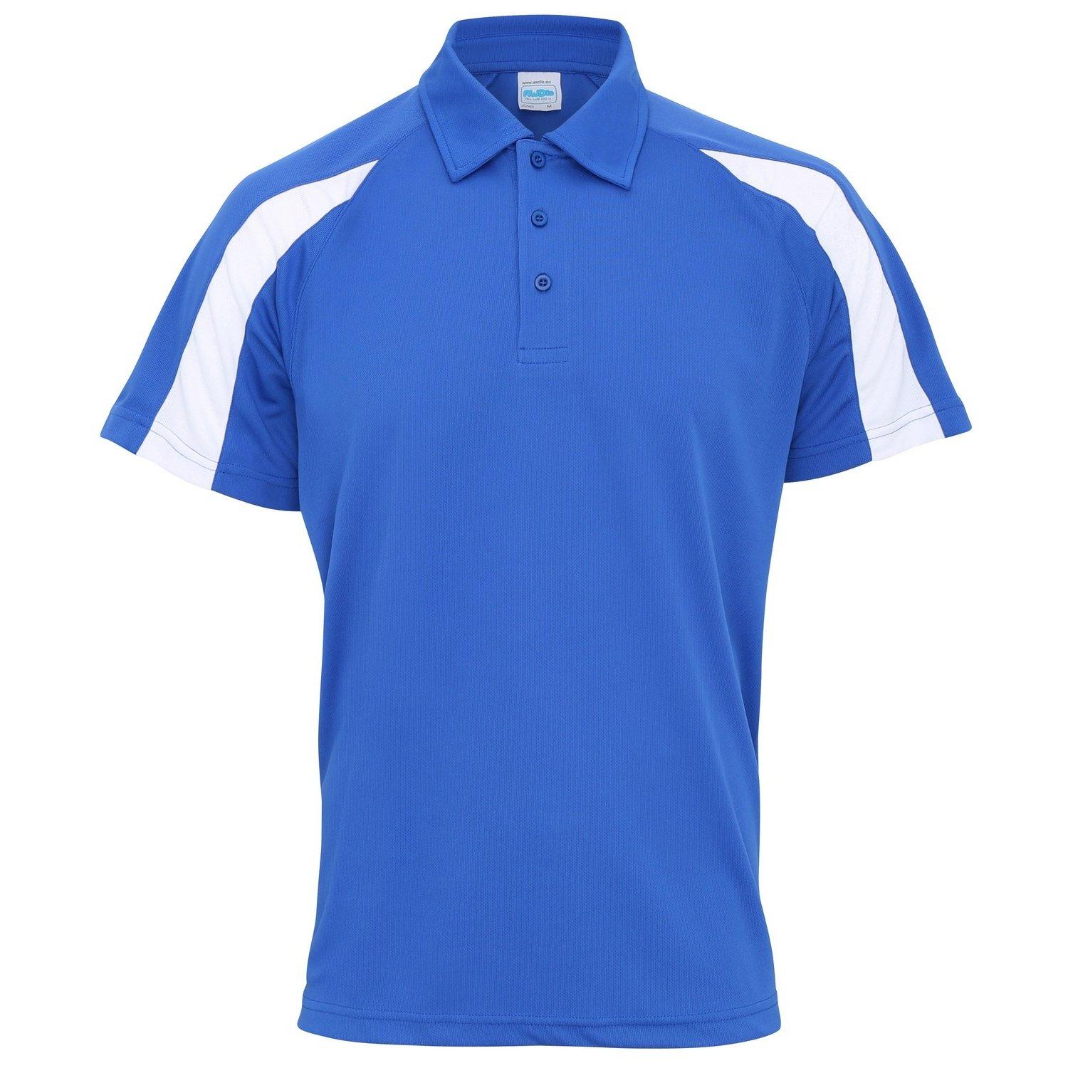 Just Cool Kurzarm Polo Shirt Herren Blau S von AWDis