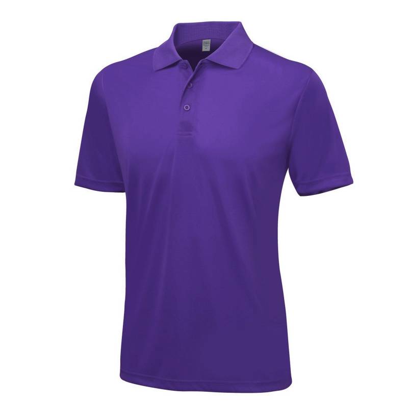 Just Cool Kurzarm Poloshirt Herren Lila M von AWDis