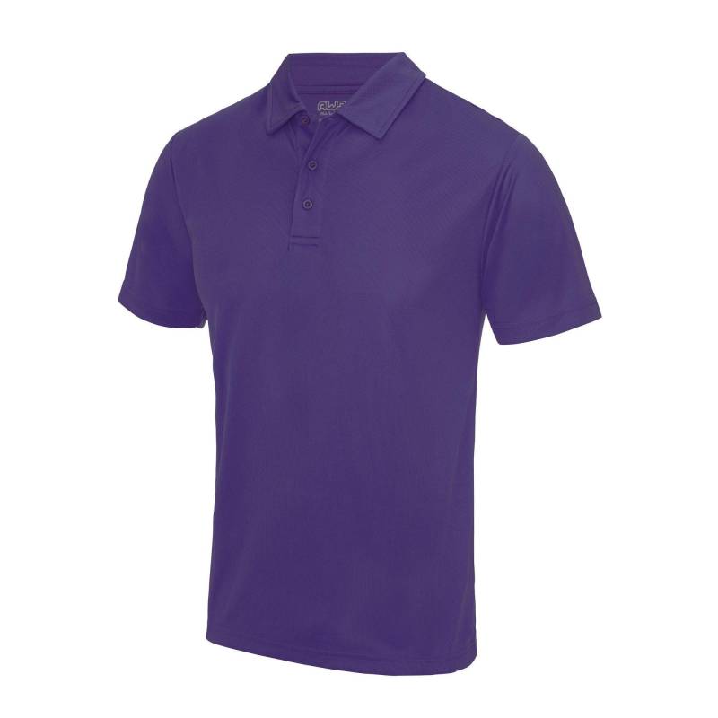 Just Cool Poloshirt Sports Herren Lila L von AWDis