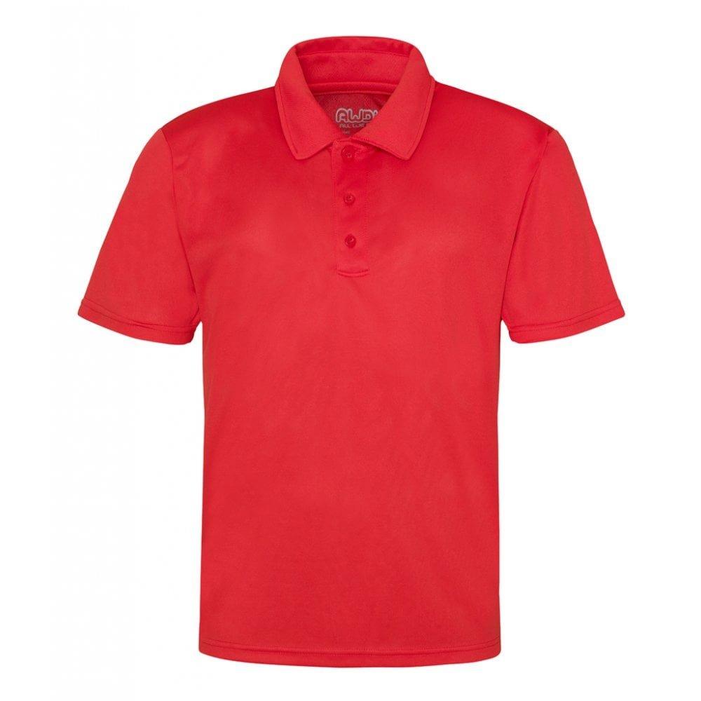 Just Cool Poloshirt Sports Herren Rot Bunt L von AWDis