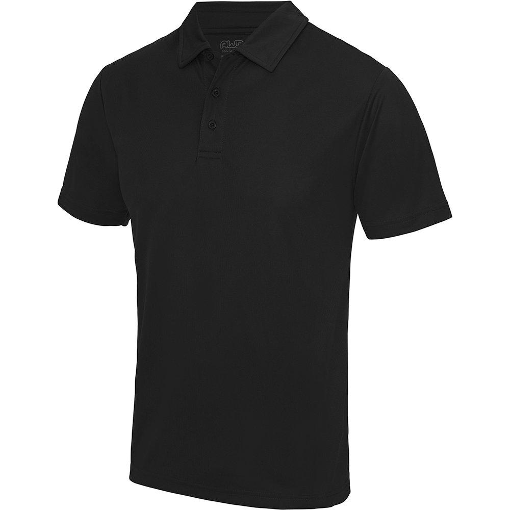 AWDis - Just Cool PoloShirt Sports, für Herren, Schwarz, Größe 4XL von AWDis