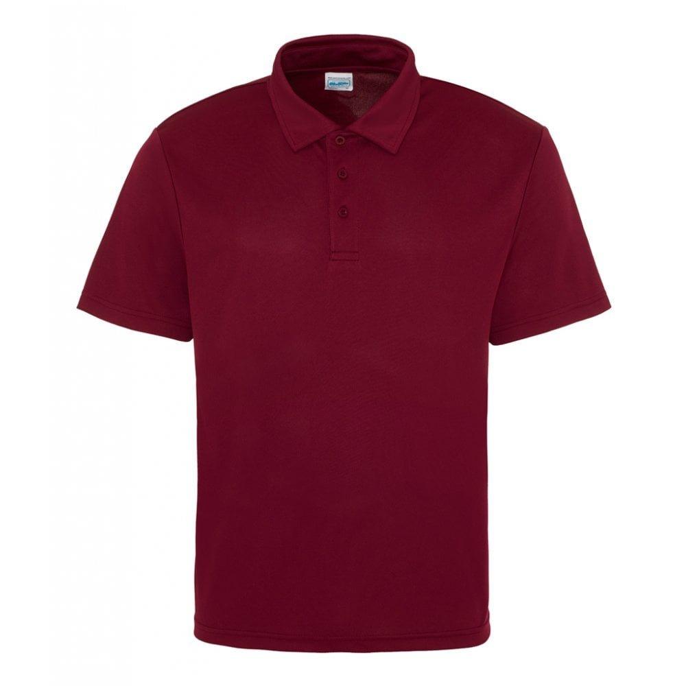 Just Cool Poloshirt Sports Herren Weinrot L von AWDis