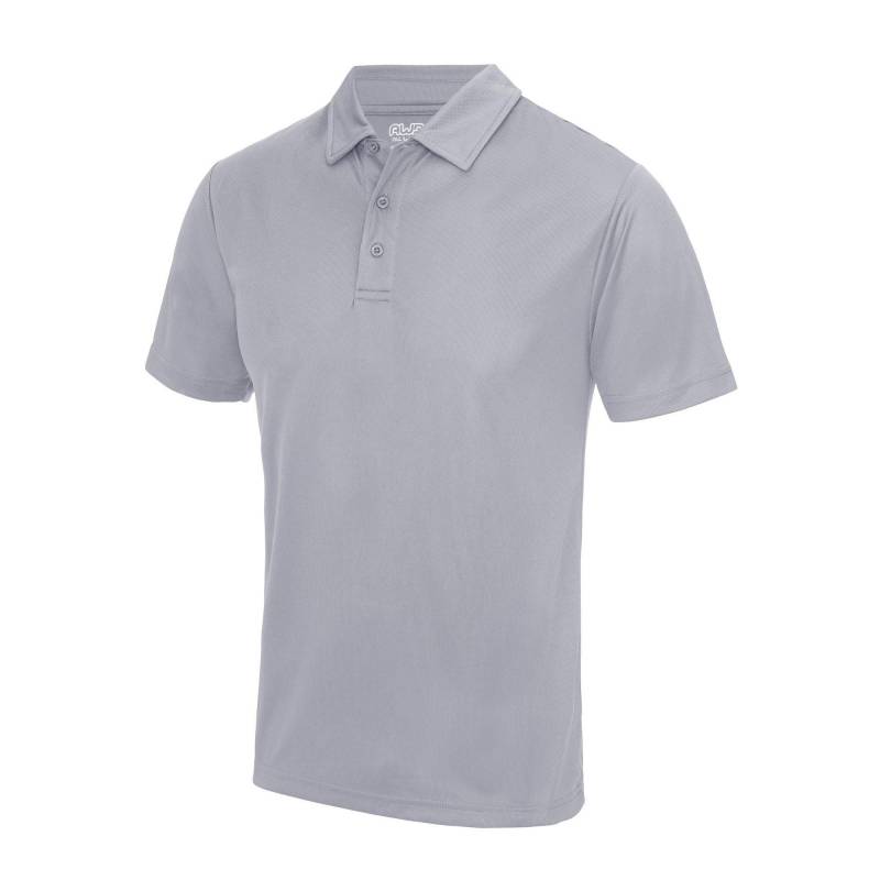 Just Cool Sport Polo Shirt Herren Grau L von AWDis