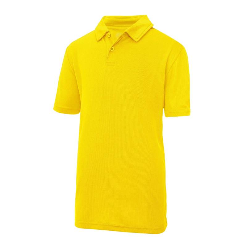 Just Cool Sport Polo Shirt Mädchen Gelb 128 von AWDis