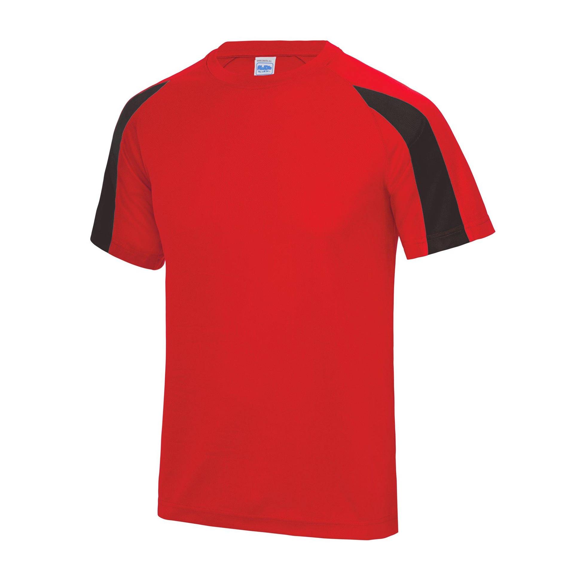 Just Cool Sport Tshirt Jungen Rot Bunt 7-8A von AWDis