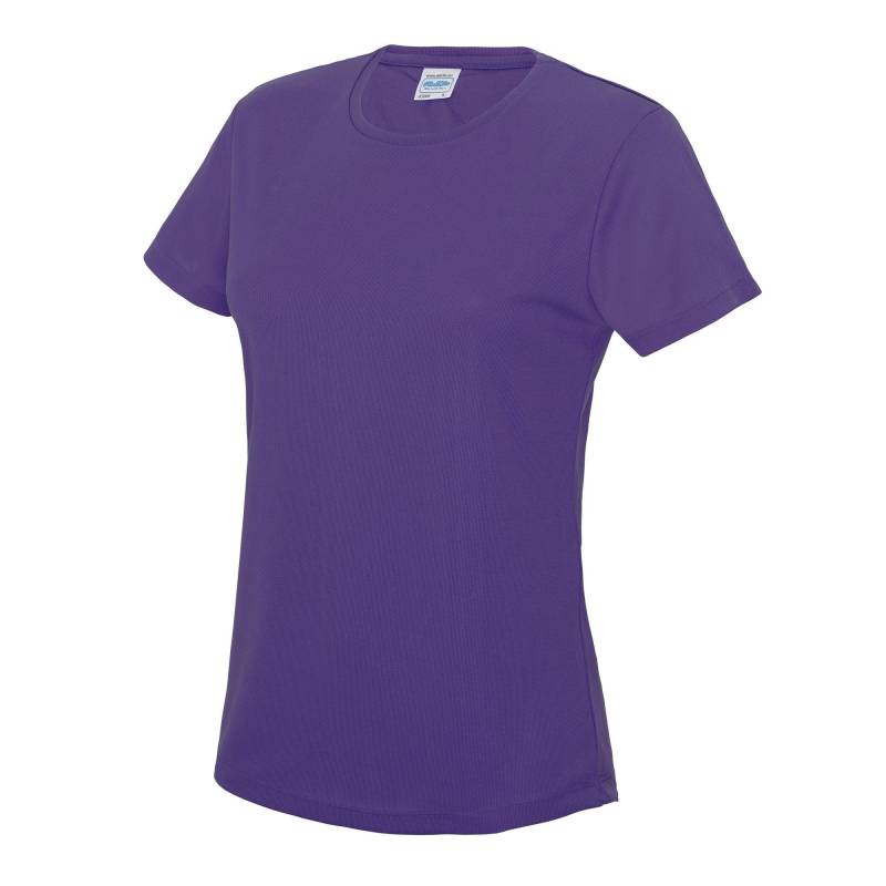 Just Cool Sport Tshirt Unifarben Damen Lila XL von AWDis