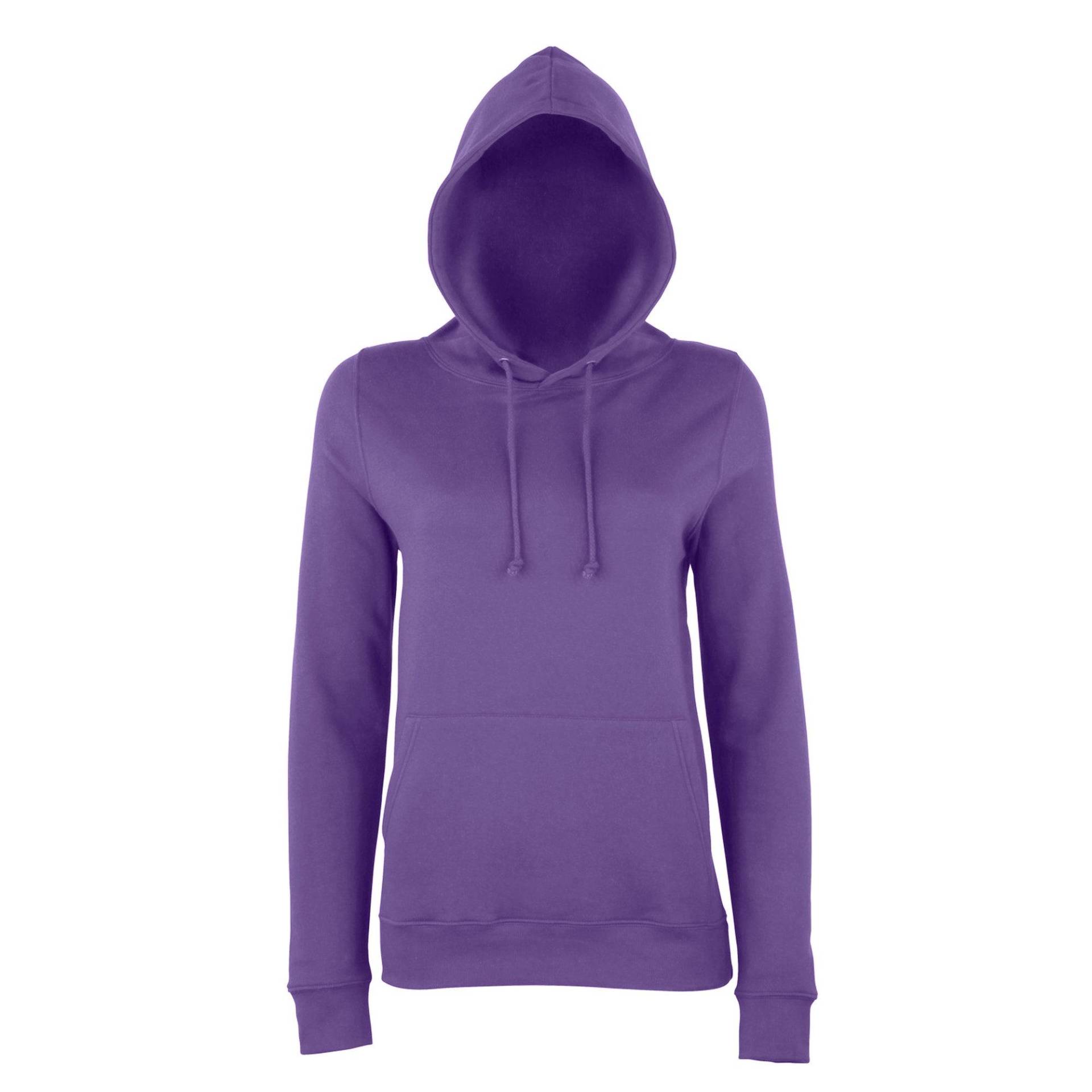 Just Hoods Kapuzenpullover Hoodie Damen Lila XL von AWDis