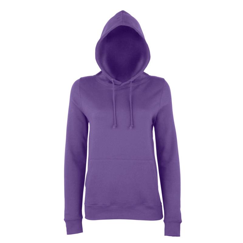 Just Hoods Kapuzenpullover Hoodie Damen Lila XXL von AWDis