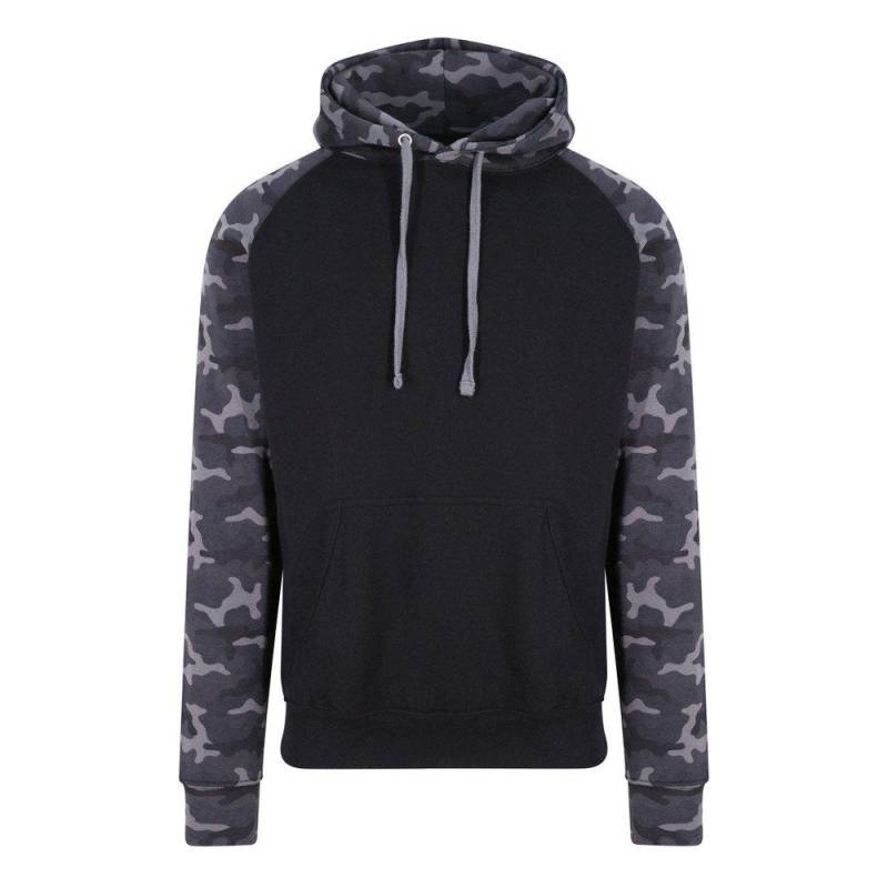 Just Hoods Kapuzensweatshirt, Zweifarbig Damen Schwarz L von AWDis