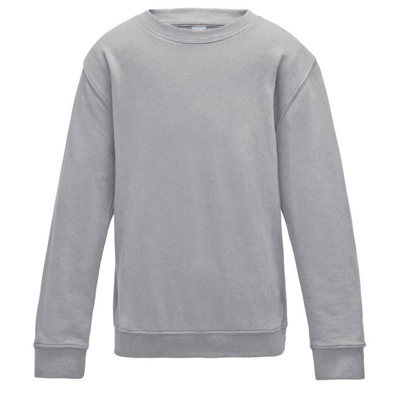 Just Hoods Sweatshirt Mädchen Grau 92 von AWDis