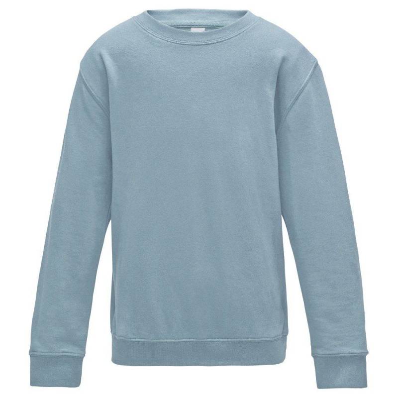 Just Hoods Sweatshirt Mädchen Himmelblau 92 von AWDis