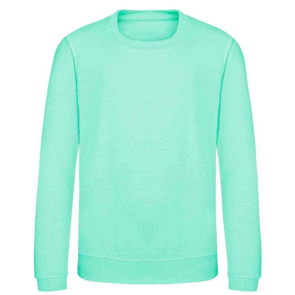 Just Hoods Sweatshirt Mädchen Mint 116 von AWDis