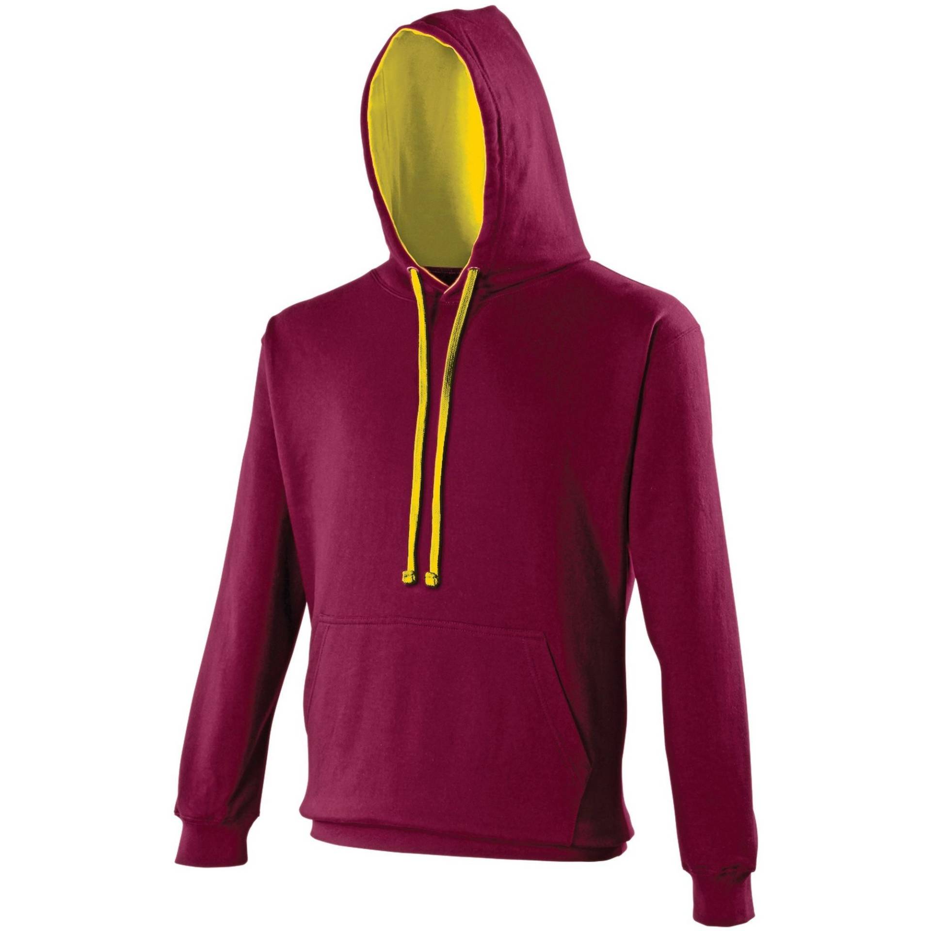 Kapuzenpullover Damen Weinrot L von AWDis