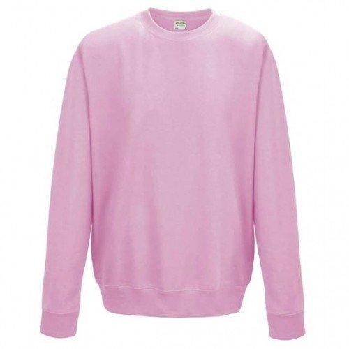 Just Hoods Plain Pullover Mit Rundhalsausschnitt Jungen Pink 116 von AWDis