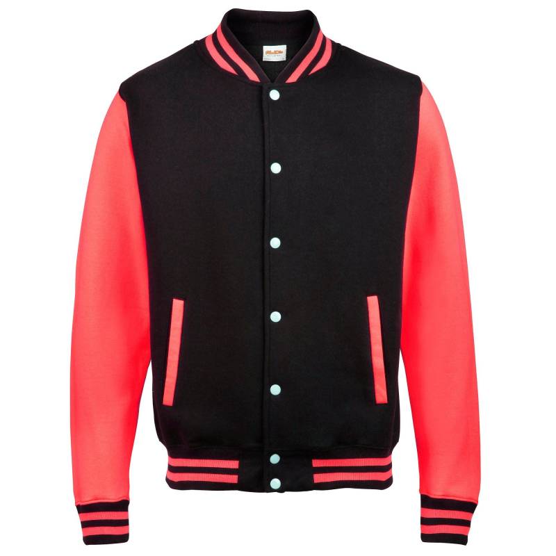 AWDis - Jacke Varsity, 12A, Schwarz von AWDis