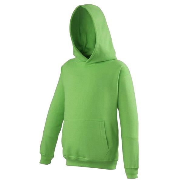 Kapuzen Pullover Jungen Limettengrün 128 von AWDis