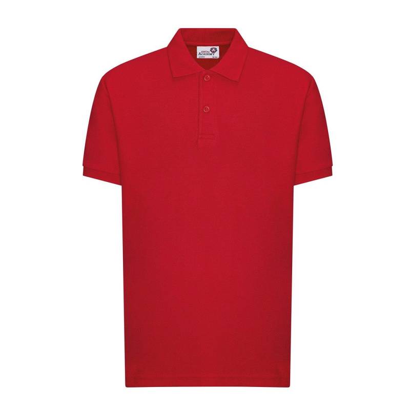 AWDis - Academy Poloshirt, 152, Rot Bunt von AWDis