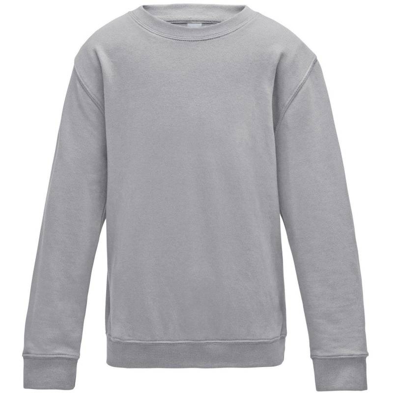 AWDis - Just Hoods Plain Pullover mit Rundhalsausschnitt, 158, Grau von AWDis