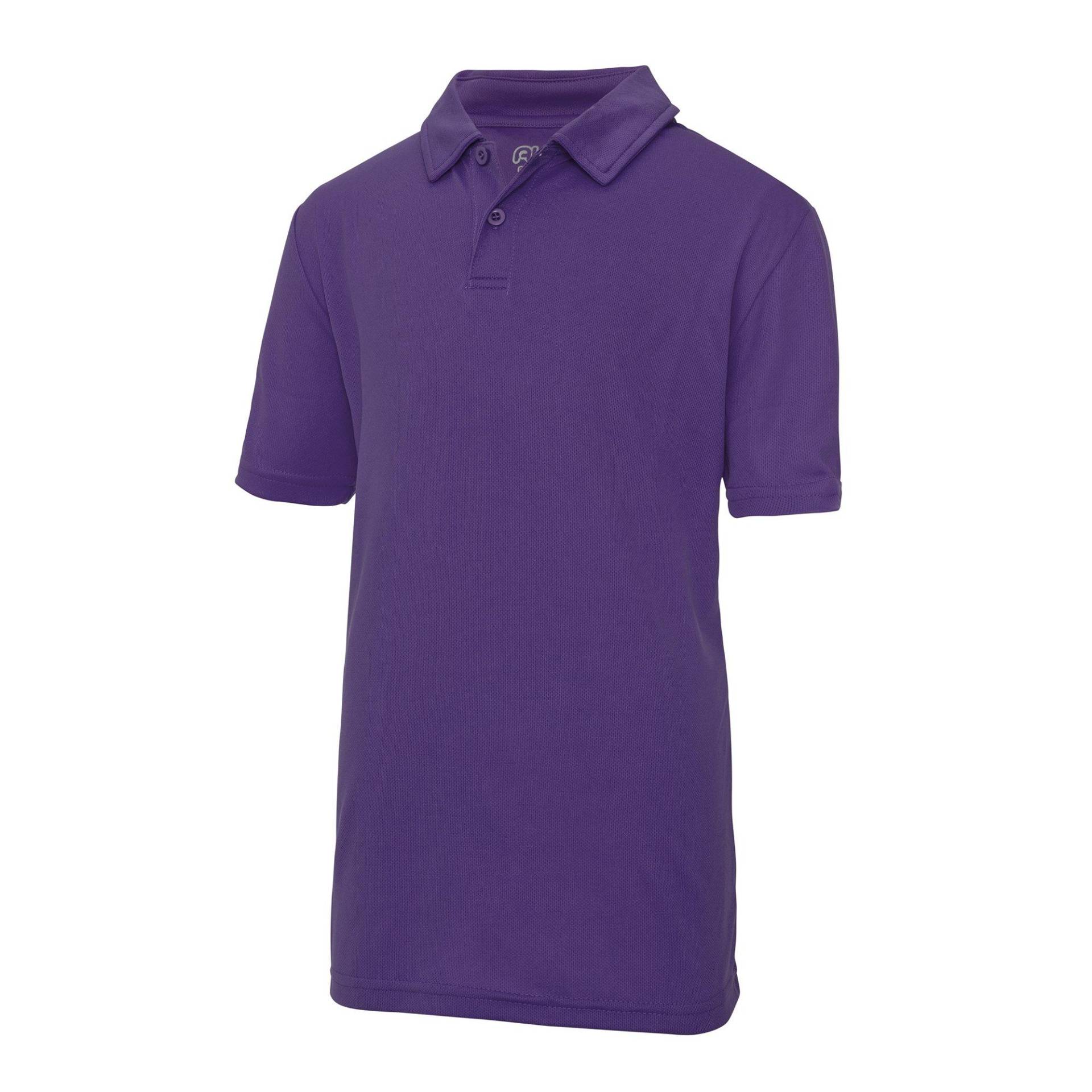 Just Cool Sport Polo Shirt Mädchen Lila 158 von AWDis