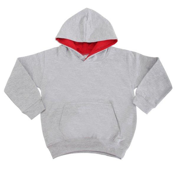 AWDis - Kapuzen Pullover Varsity, 3-4, Grau von AWDis