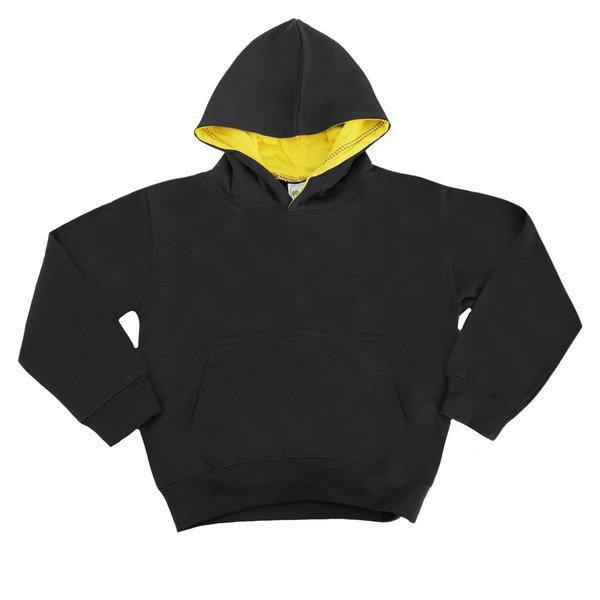 AWDis - Kapuzen Pullover Varsity, 3-4, Schwarz von AWDis