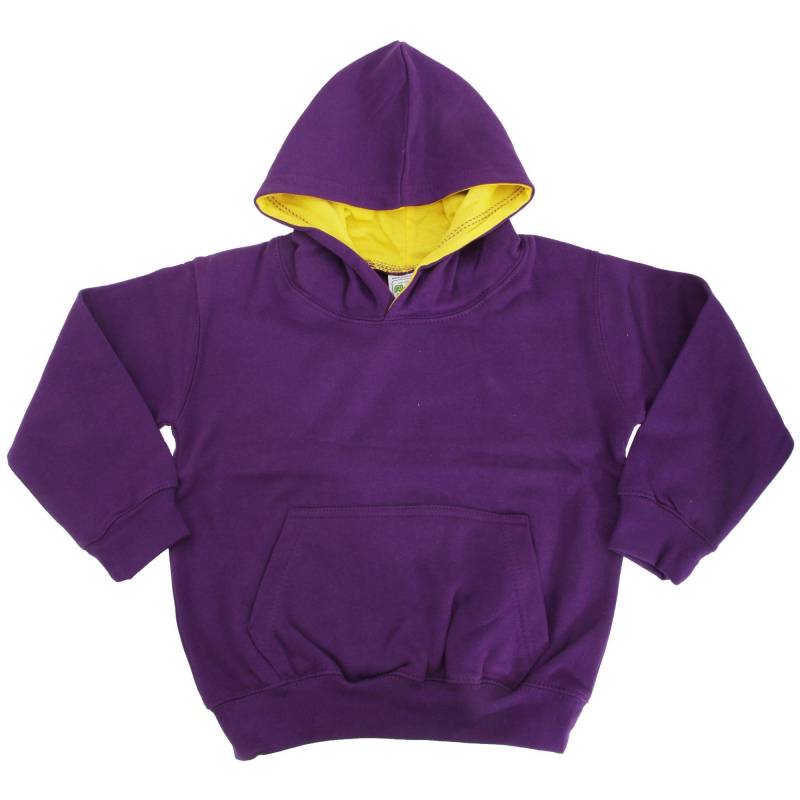 AWDis - Kapuzen Pullover Varsity, 5-6A, Lila von AWDis