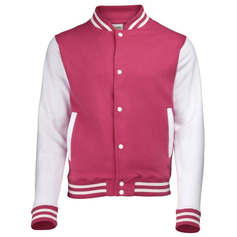 Jacke Varsity Unisex Pink 5-6A von AWDis