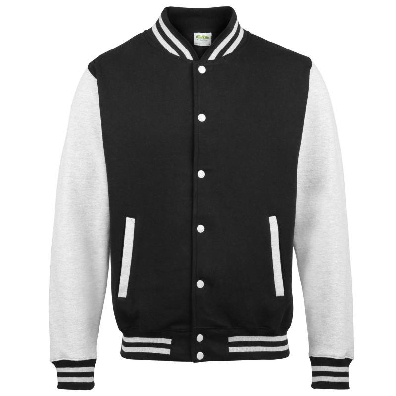 Jacke Varsity Unisex Schwarz 9 Jahre von AWDis