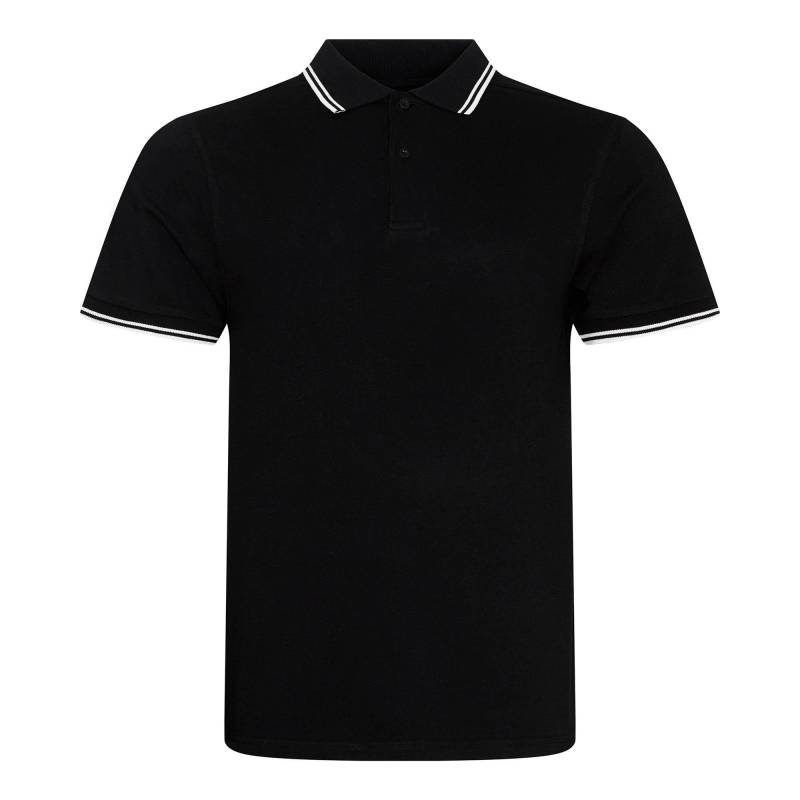 AWDis - Stretch Tipped Polo Shirt, für Damen, Schwarz, Größe L von AWDis