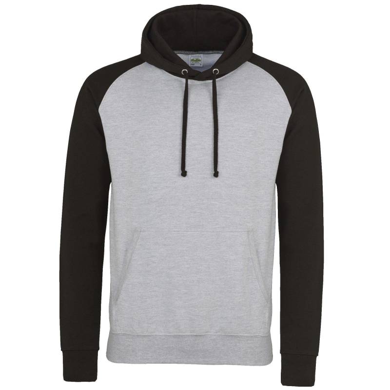 Just Hoods Kapuzenpullover, Zweifarbig Damen Grau L von AWDis