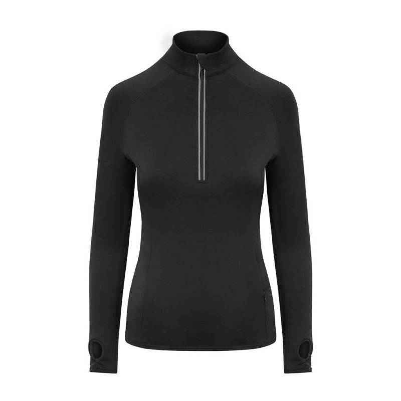 AWDis - Just Cool CoolFlex Half Zip Top, für Damen, Schwarz, Größe L von AWDis