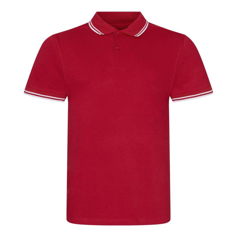 Stretch Tipped Polo Shirt Damen Rot Bunt L von AWDis