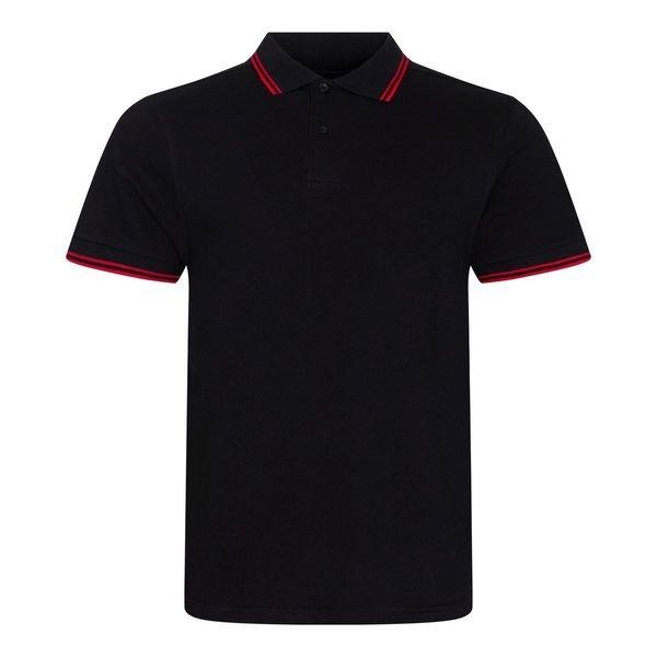 AWDis - Stretch Tipped Polo Shirt, für Damen, Schwarz, Größe M von AWDis