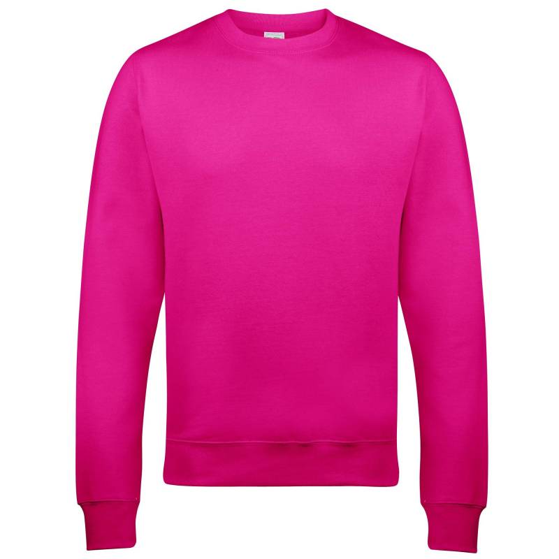 Just Hoods Plain Pullover Mit Rundhalsausschnitt Damen Pink M von AWDis