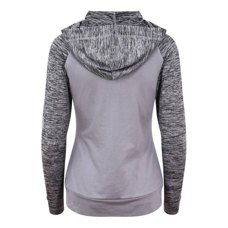 AWDis - Cool Girlie Hoodie mit durchgehendem Reißverschluss, für Damen, Grau, Größe M von AWDis