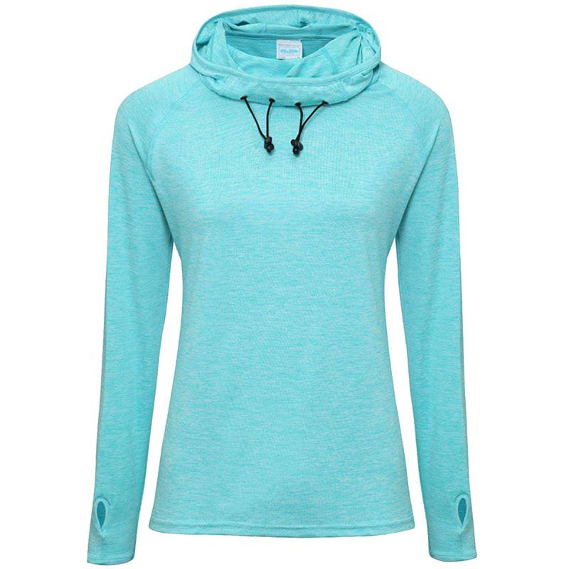 AWDis - Just Cool Girlie Cowl Baselayer Top, für Damen, Blau, Größe M von AWDis