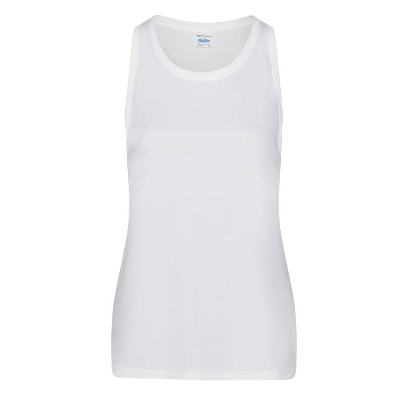 Just Cool Sporttop, Ärmellos Damen Weiss M von AWDis