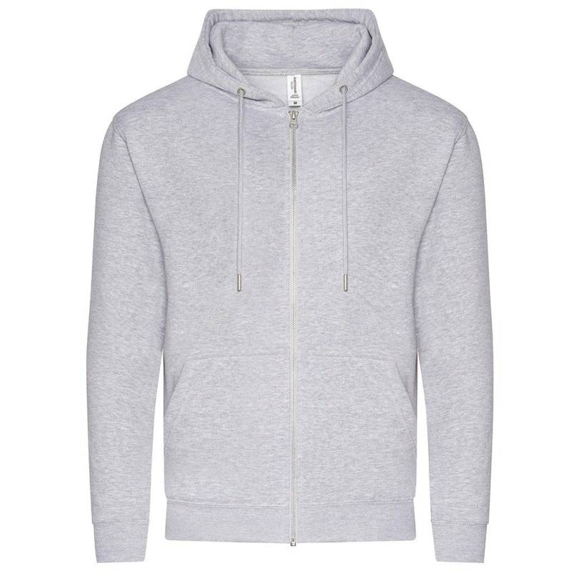 AWDis - Hoodie mit durchgehendem Reißverschluss aus biologischem Anbau, für Damen, Grau, Größe M von AWDis