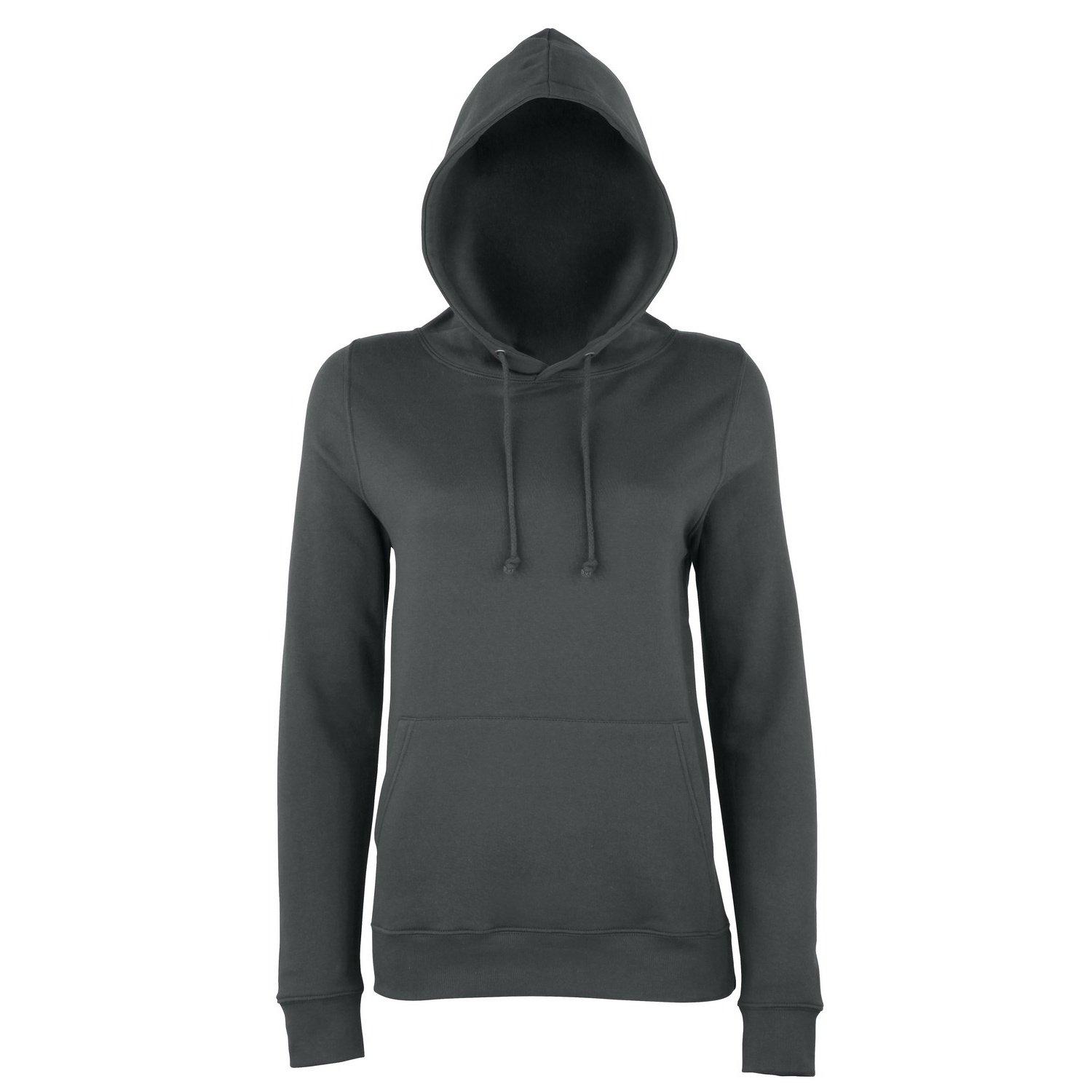 Just Hoods Kapuzenpullover Hoodie Damen Charcoal Black M von AWDis