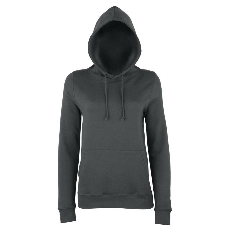 AWDis - Just Hoods Kapuzenpullover Hoodie, für Damen, Charcoal Black, Größe M von AWDis