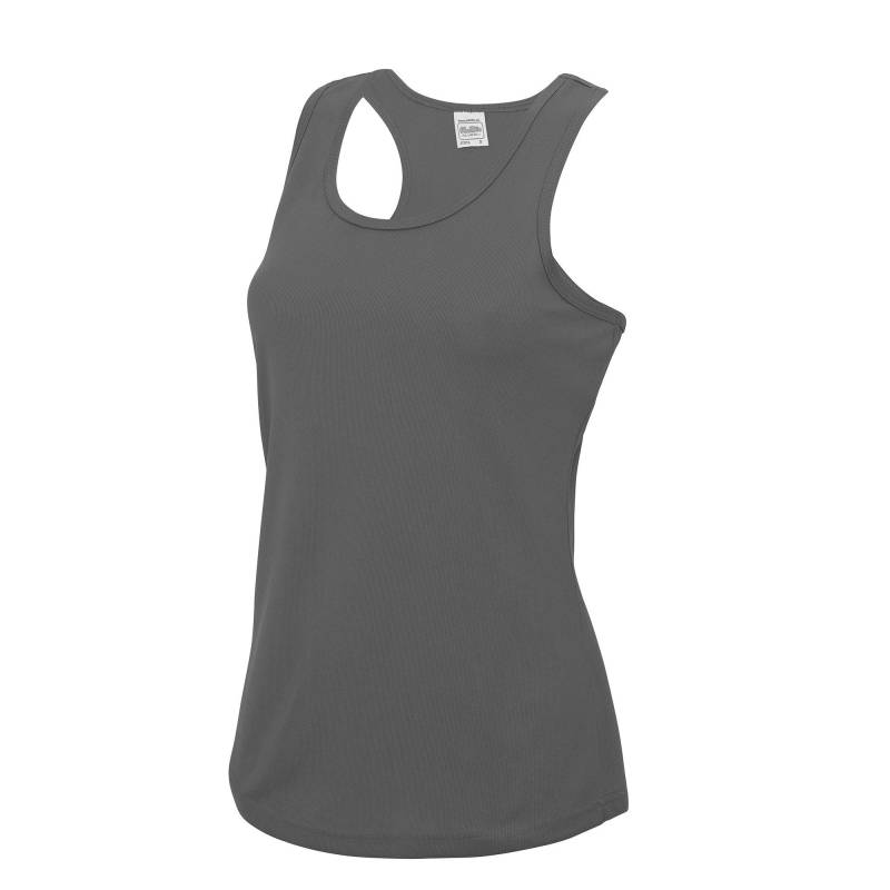 AWDis - Just Cool Sport Tank Top, für Damen, Charcoal Black, Größe M von AWDis