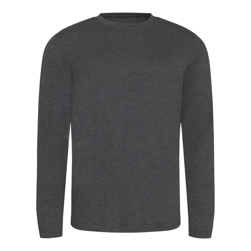 AWDis - Langarm TriBlend TShirt, für Herren, Charcoal Black, Größe M von AWDis