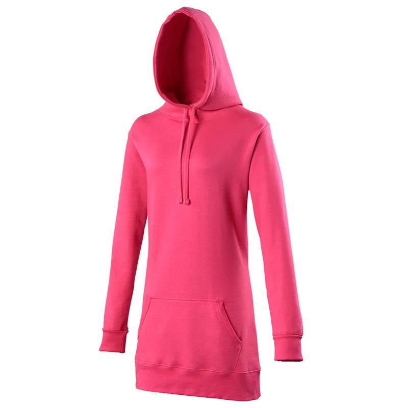 Girlie Longline Pullover Damen Pink S von AWDis