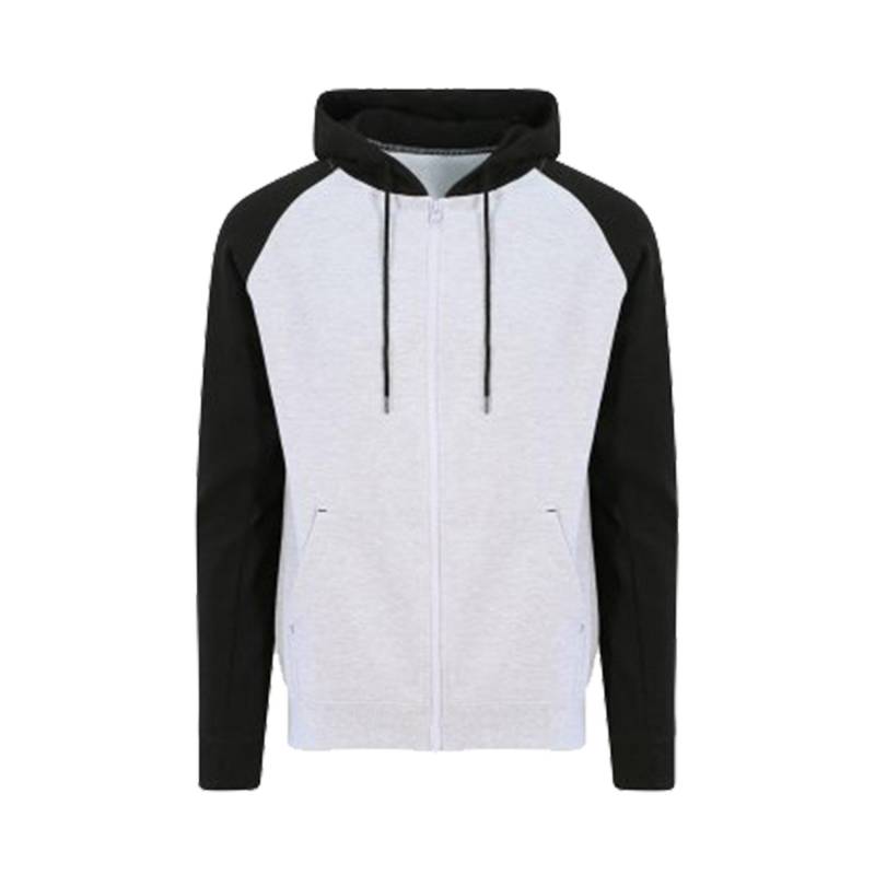 Juste Hoods Baseball Kapuzenjacke Herren Grau XL von AWDis