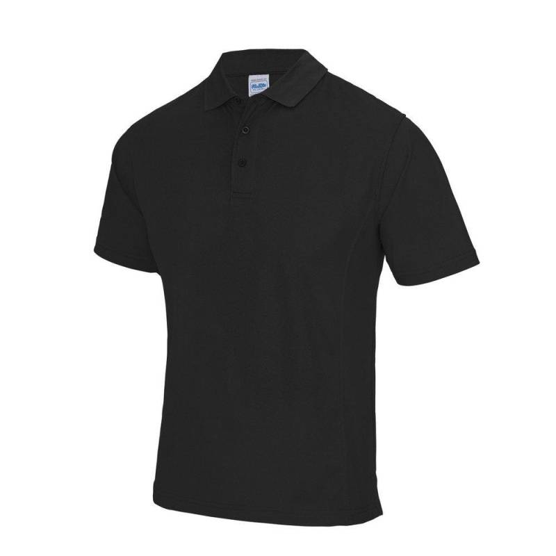 AWDis - Supercool Sport Performance Kurzarm Polo Shirt, für Herren, Schwarz, Größe XL von AWDis