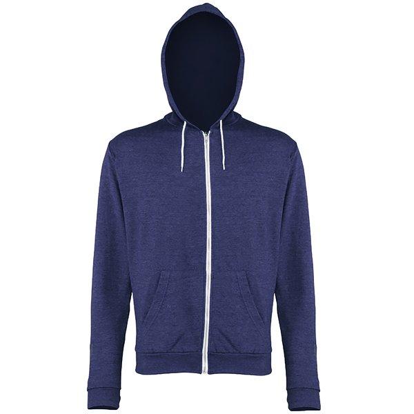 AWDis - Heather Hoodys Kapuzenjacke, für Herren, Marine, Größe XS von AWDis