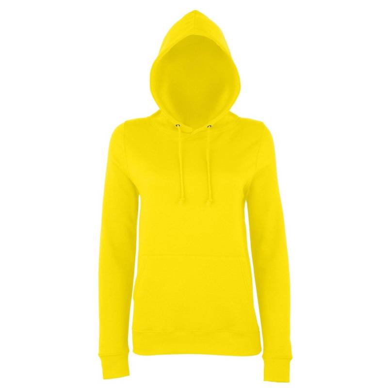 Just Hoods Kapuzenpullover Hoodie Damen Gelb XS von AWDis